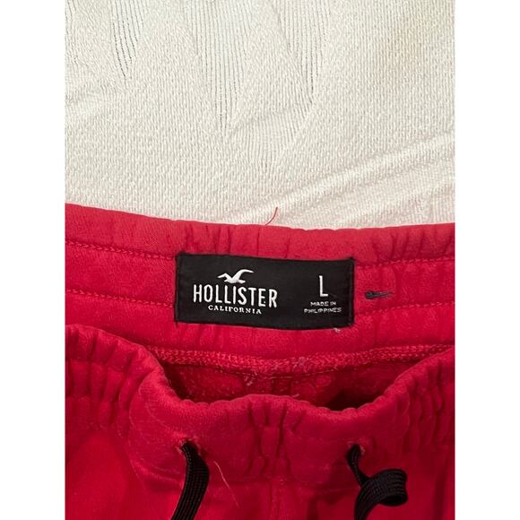 Hollister Red Sweatpants Mens L - Picture 3 of 3